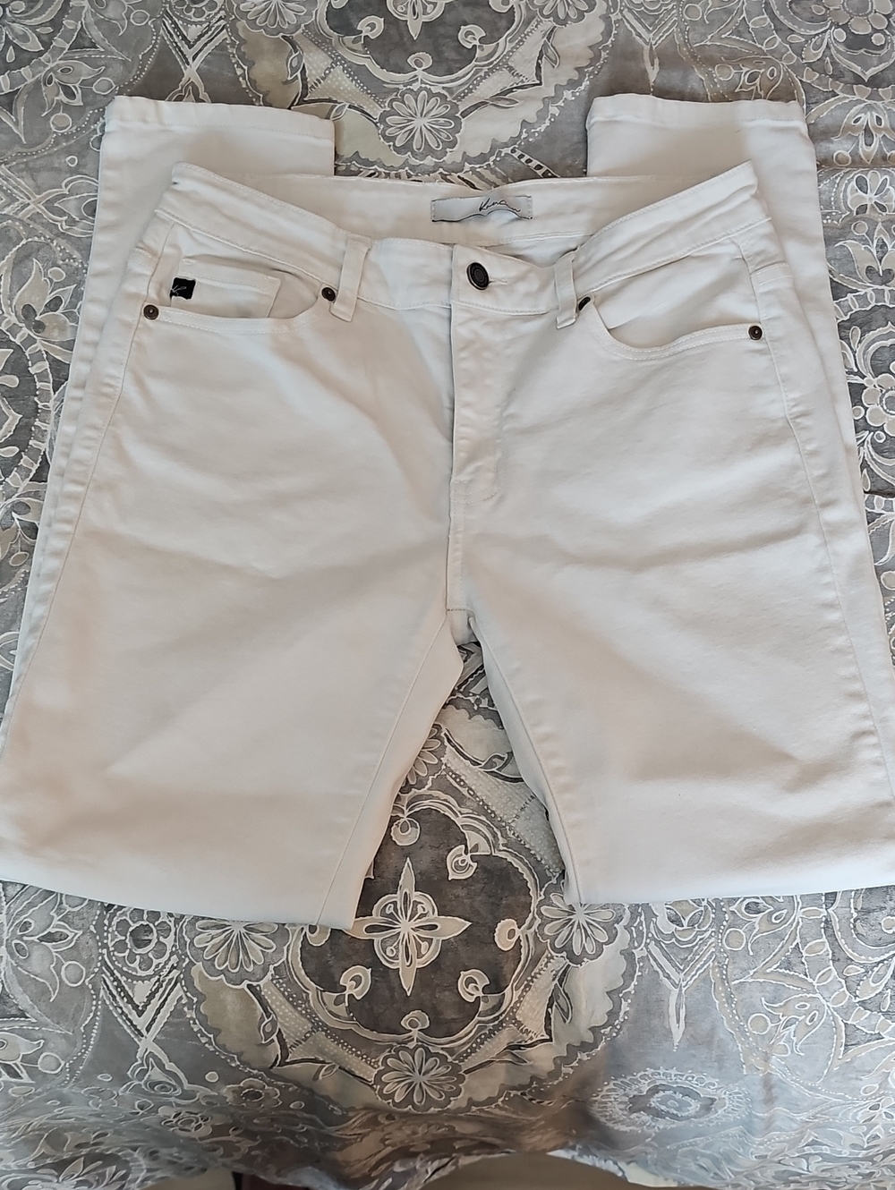 KanCan Slim Straight White Women's Jeans